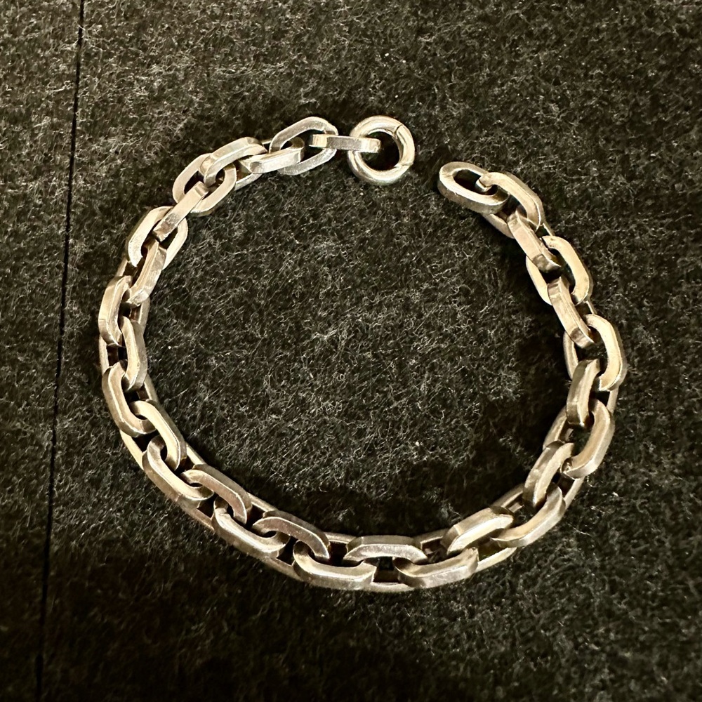 Solid 925 Sterling Silver Chain Bracelet